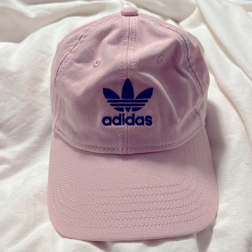 Womens light pink adidas baseball cap
